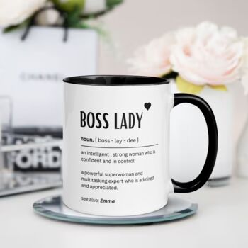 Personalised Boss Lady Mug Promotion Gift, 3 of 5
