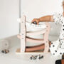 Personalised Wooden Pastel Pink Car Roller Toy With Cars, thumbnail 9 of 11
