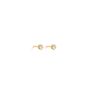 March Aquamarine Birthstone 18k Gold Vermeil Stud Earrings, thumbnail 1 of 3