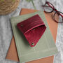Red Bird Print Leather Wallet, thumbnail 3 of 6