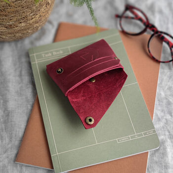 Red Bird Print Leather Wallet, 3 of 6
