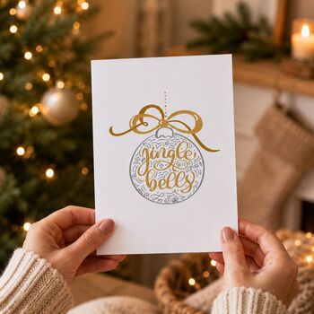 Jingle Bells Christmas Card, 3 of 6
