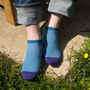 Retro Royal Navy And Lux Taylor Marine Men Trainer Socks, thumbnail 5 of 5