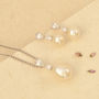 Pearl And Teardrop Necklace, thumbnail 3 of 4