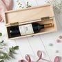 Personalised Wooden Couples Wine Box, thumbnail 4 of 8