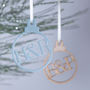Personalised Ampersand Christmas Bauble, thumbnail 3 of 6