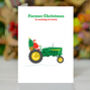 Farmer Christmas, Tractor Christmas Card, thumbnail 1 of 2