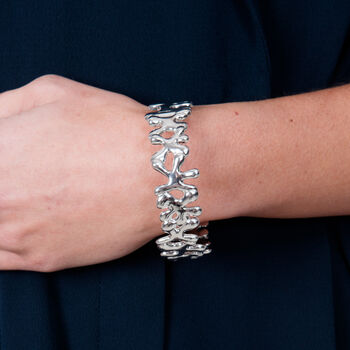Continual Splash Bangle With Hinge, 2 of 3