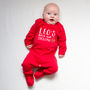Personalised Baby's First Ever Christmas Sleepsuit, thumbnail 2 of 5