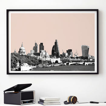 London Skyline Art Print View From Waterloo Bridge, 3 of 7