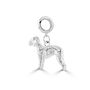 Bedlington Terrier Charm Sterling Silver, thumbnail 3 of 10