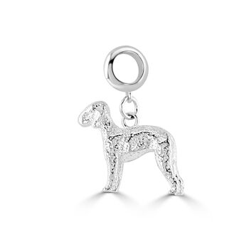 Bedlington Terrier Charm Sterling Silver, 3 of 10
