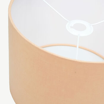 Linen Peach Lampshade, 7 of 9