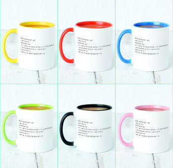 Morse Code Personalised Message Ceramic Mug, 4 of 8