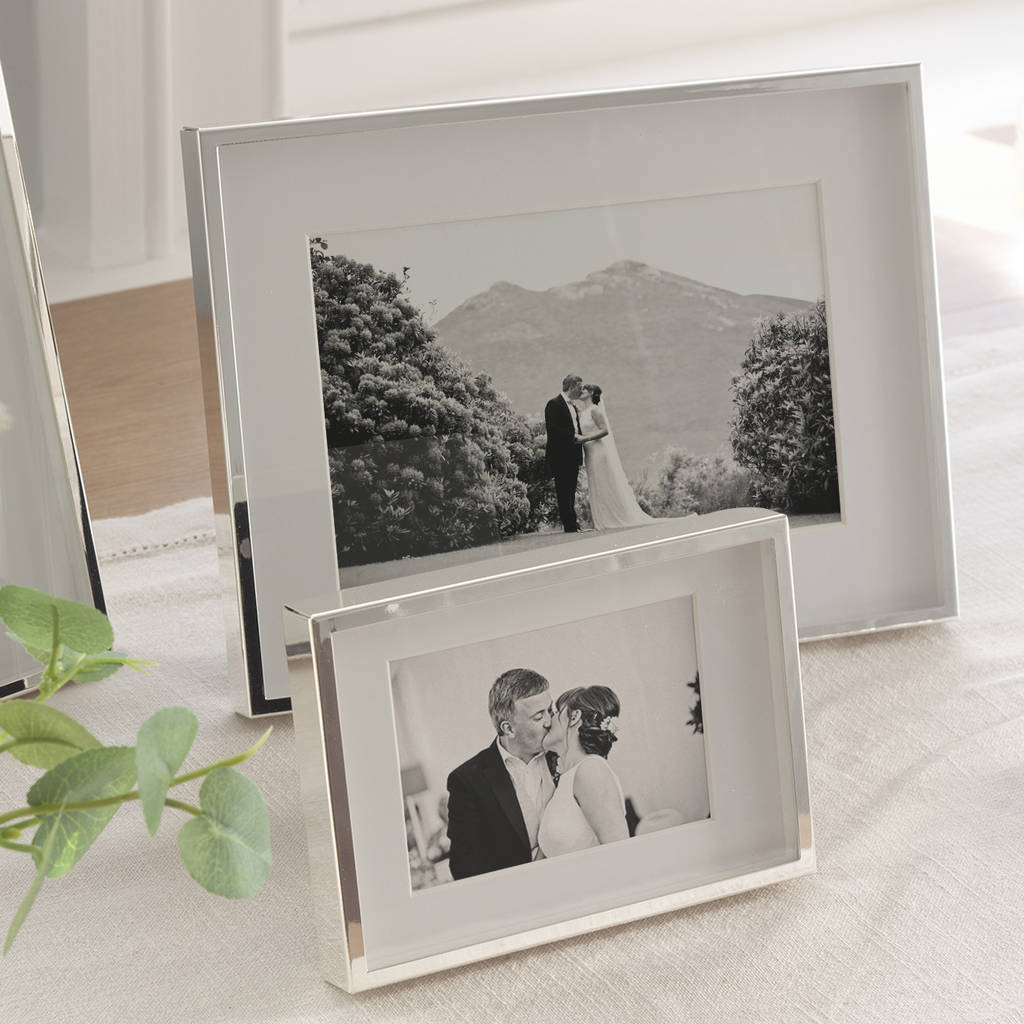 fine polished nickel photo frame by jodie byrne