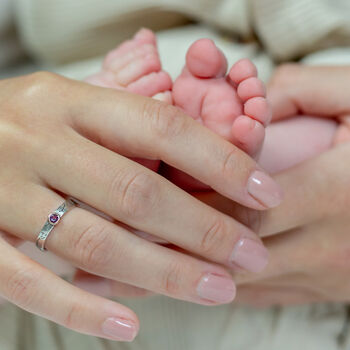 Custom Baby Birth Starmap Ring, 5 of 10