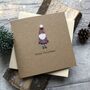 Personalised Wooden Father Christmas Card, thumbnail 2 of 2
