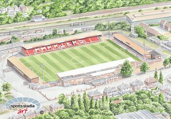 Kidderminster Harriers Fc Aggborough Stadium Art Print, 2 of 3