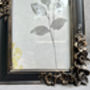 Floral Black And Gold Aged Photo Frame Freestanding 6x4, thumbnail 9 of 10