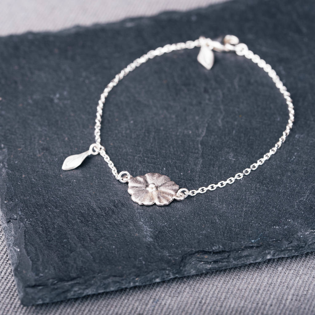 Forget Me Not Silver Bracelet, 1 of 4