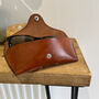 Personalised Spanish Brown Leather Glasses Case, thumbnail 2 of 12