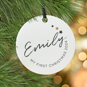 Baby's First Christmas Decoration Card, 4 of 5