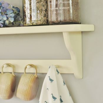Painted Kitchen Shelf With Peg Rail, 2 of 3