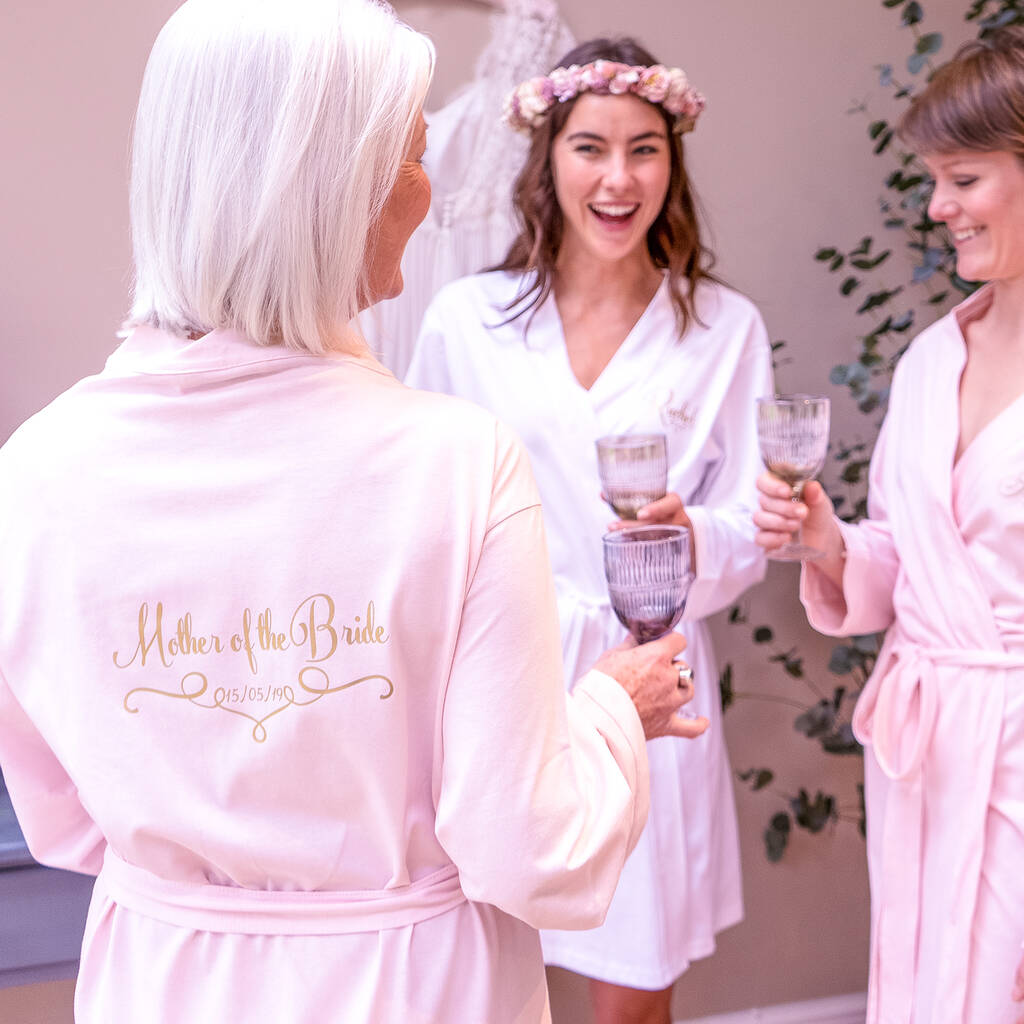 Personalised Wedding Dressing Gown For A Bridesmaid, 1 of 12