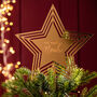Personalised Memorial Star Christmas Tree Topper, thumbnail 3 of 4