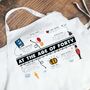 Personalised 40th Birthday White Apron, thumbnail 7 of 11