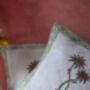 Green Palm Quilted Cushion Cover Set Of Two, thumbnail 1 of 2