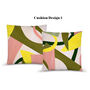 Pink, Green And Yellow Abstract Set Of Cushions, thumbnail 6 of 8