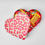Heart Shaped Tin In Swedish Design Filled With Swedish Chocolates Kram, thumbnail 1 of 6