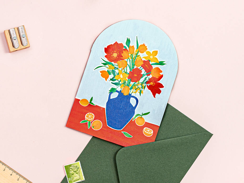 Flowers And Citrus Card, 1 of 4