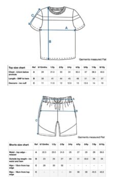 Personalised Embroidered 'My First Holiday' Beach T Shirt And Short Set, 6 of 6