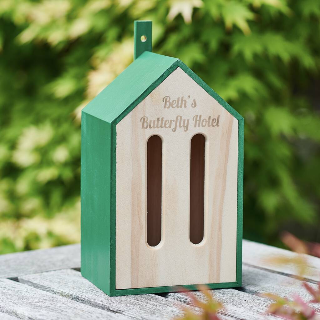 Personalised Wooden Butterfly House, 1 of 6