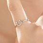 Sterling Silver Cute Little Horseshoe Ring, thumbnail 3 of 12