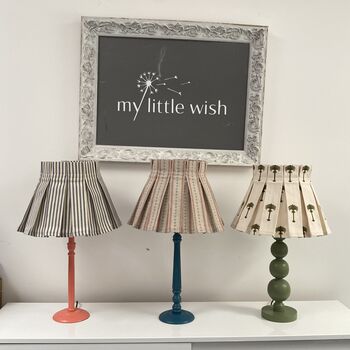 Coral Handmade Pleated Lampshade, 2 of 5