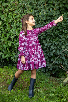 Martina Dress With Hair Clip Accessory, 5 of 5