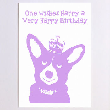 Personalised Corgi Birthday Card, 4 of 6