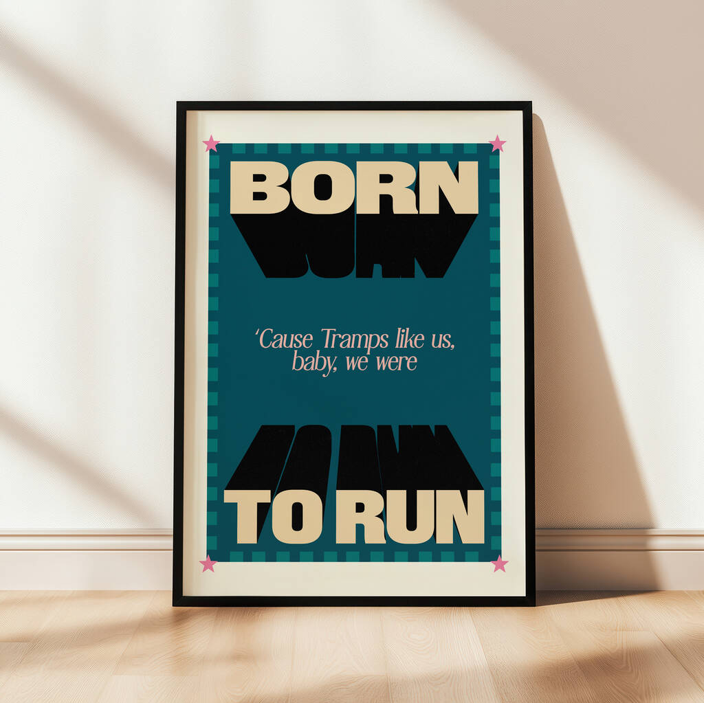 Born To Run Music Print, 1 of 8