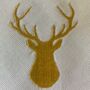Embroidered Stag Napkin, thumbnail 4 of 4