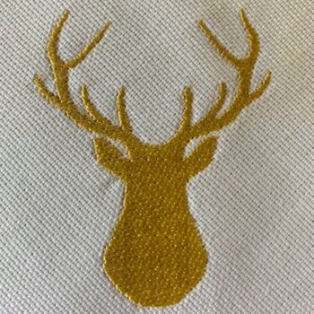 Embroidered Stag Napkin, 4 of 4