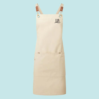 Personalised Initials Click And Clasp Apron, 5 of 9