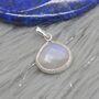 Moonstone 925 Silver Pendant: June Birthstone, thumbnail 8 of 8