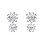 Sterling Silver Daisy Gemstone Drop Earrings, thumbnail 10 of 12
