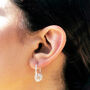 Nest Gold Plated Sterling Silver Huggie Hoop Earrings, thumbnail 4 of 5