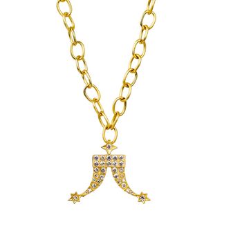 Tiger Tooth Cz Pendant Necklace, 2 of 3