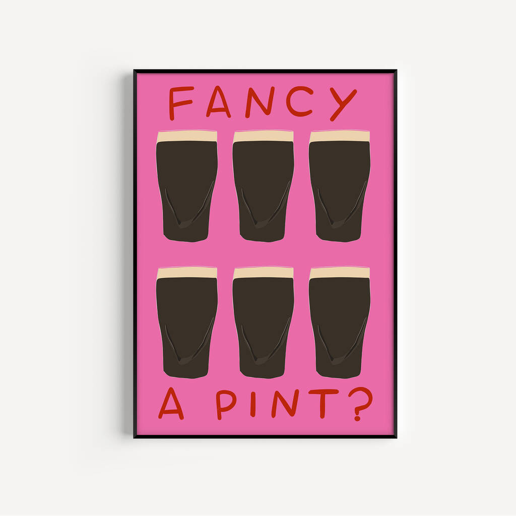Fancy A Pint? Guinness Art Print, 1 of 5