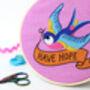 'Have Hope' Large Embroidery Craft Kit, thumbnail 2 of 2
